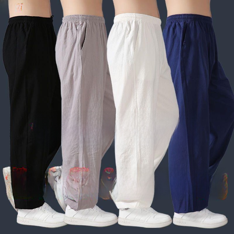 Loose Cotton Linen Tai Chi Pan - đánh giá và giá Yoga Fitness Training