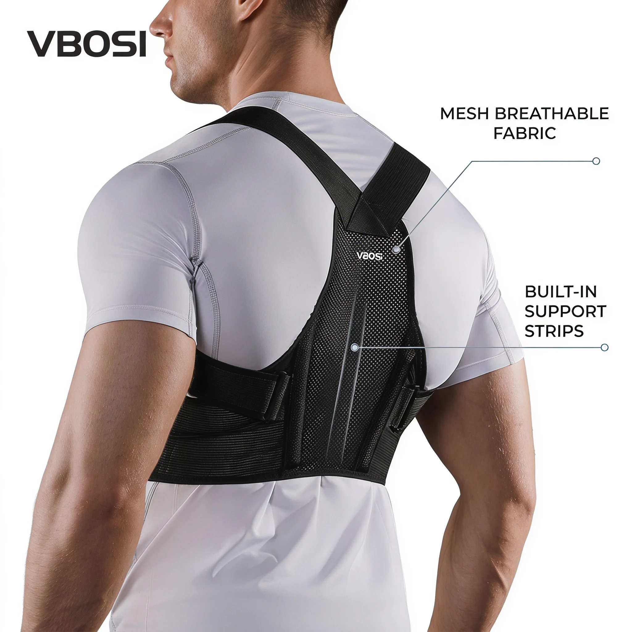 VBOSI Adjustable Posture Corre - đánh giá và giá Posture Corrector Back