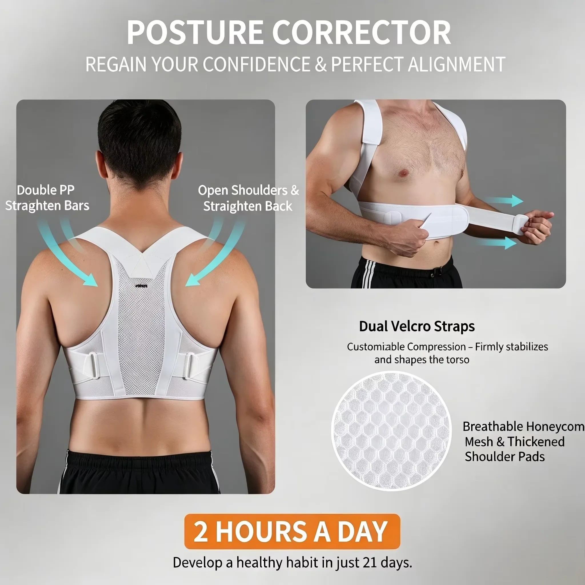 VBOSI Adjustable Posture Corre - đánh giá và giá Posture Corrector Back